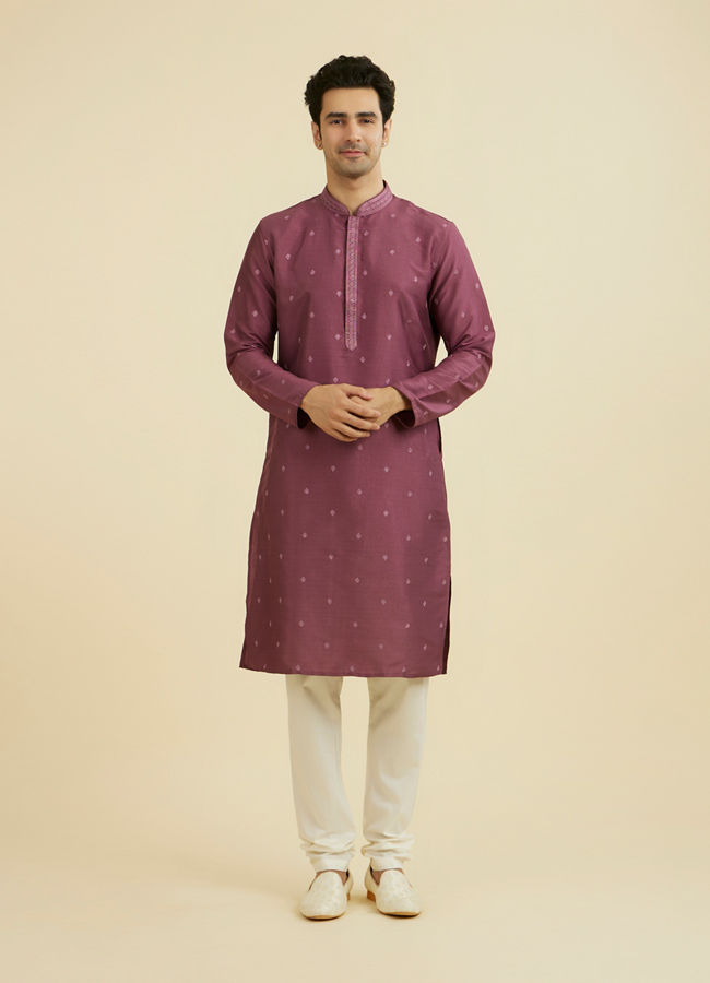 Manyavar Men Dusty Pink Kurta Churidar
