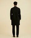 Manyavar Men Elegant Black Ensemble Kurta Churidar