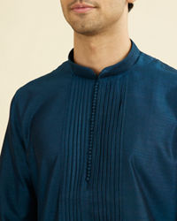 Manyavar Men Teal Blue Festive Kurta Pant