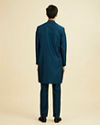 Manyavar Men Teal Blue Festive Kurta Pant