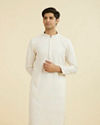Elegant Cream Kurta Churidar