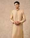 Manyavar Men Gold Silk Kurta Churidar