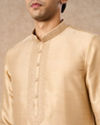 Manyavar Men Gold Silk Kurta Churidar