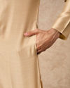 Manyavar Men Gold Silk Kurta Churidar