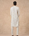 Manyavar Men Cream Georgette Kurta Churidar