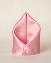 Manyavar Men Gleaming Pink Satin Pocket Square