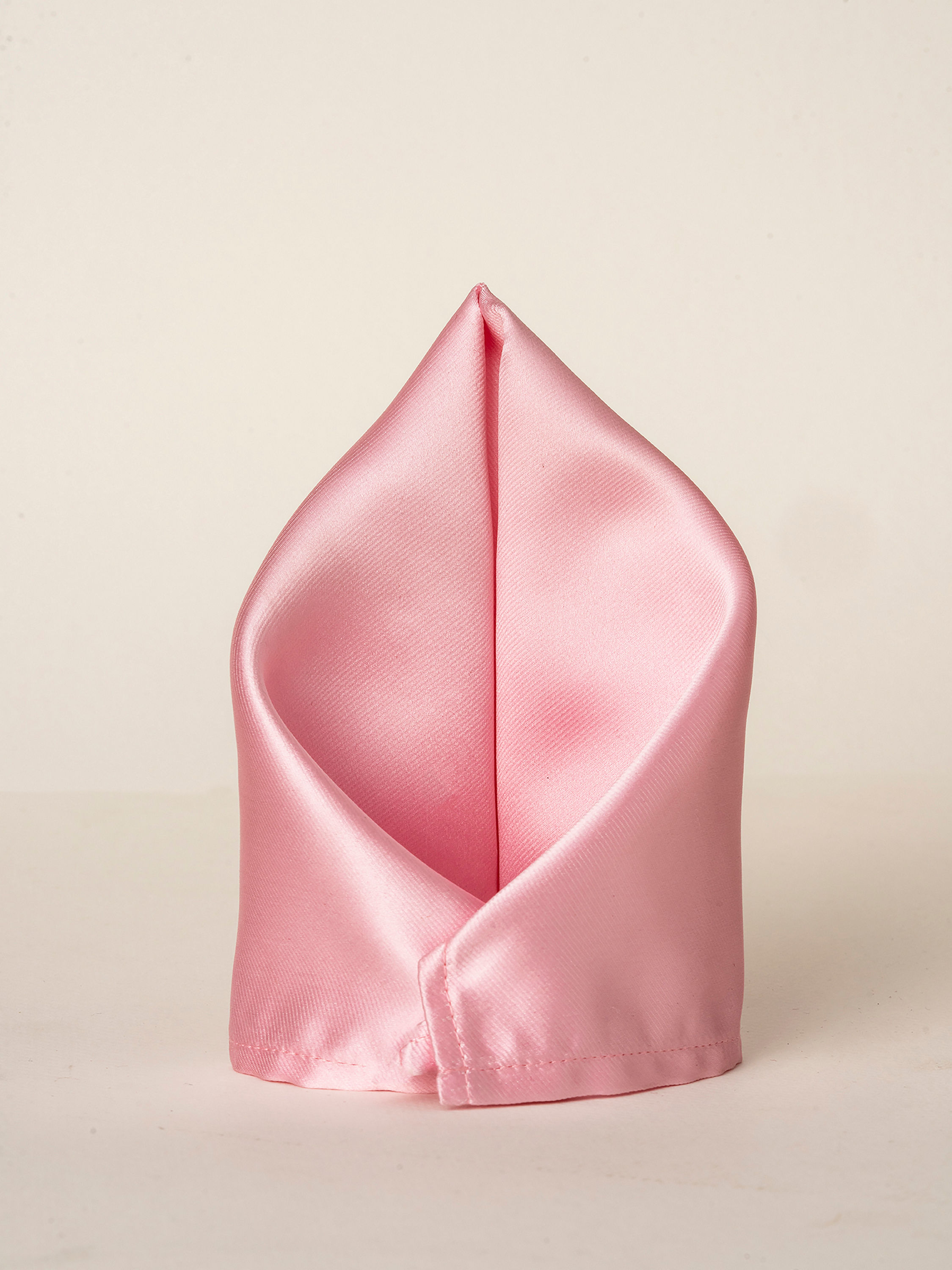 Manyavar Men Gleaming Pink Satin Pocket Square