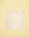 Manyavar Men Bright White Satin Pocket Square