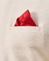 Manyavar Men Red Satin Pocket Square