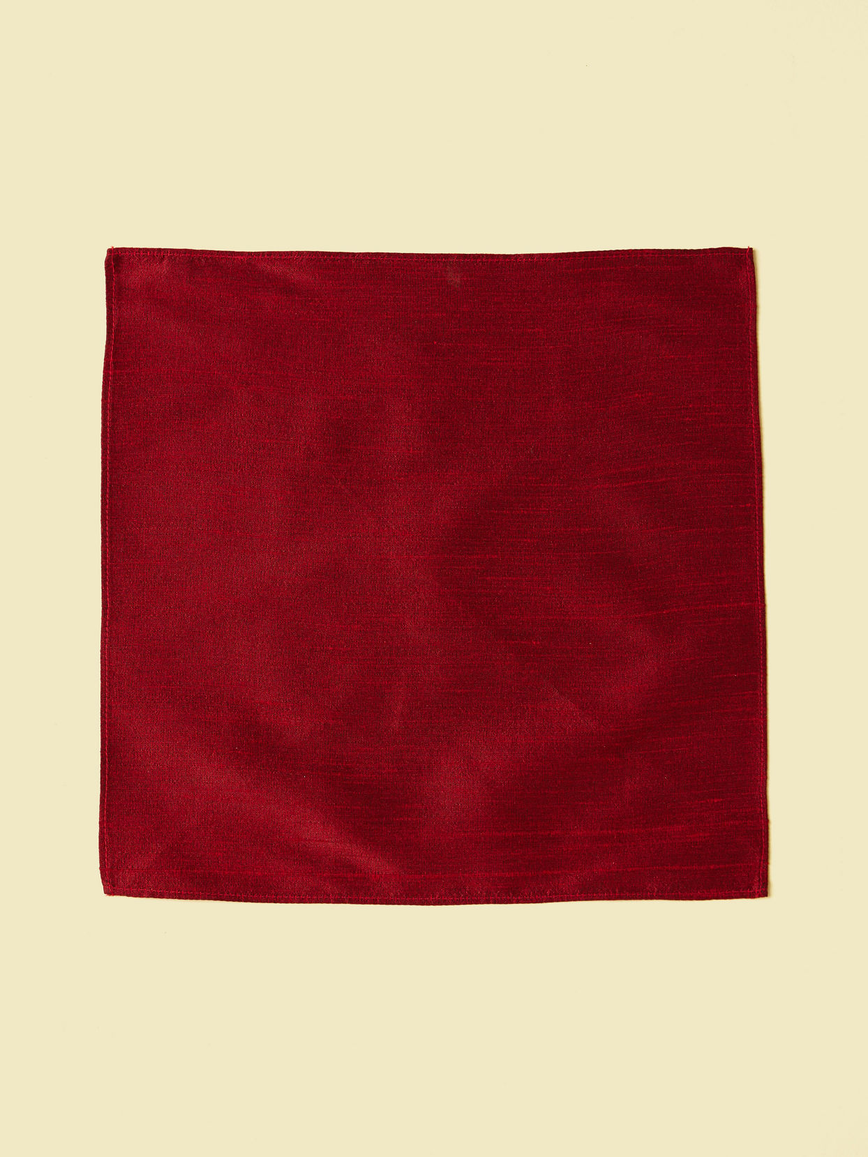 alt message - Manyavar Men Classic Maroon Self-textured Pocket Square image number 1