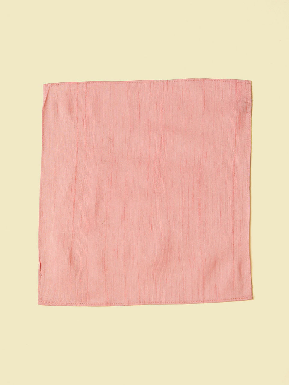 Manyavar Men Classic Rani Pink Self textured Pocket Square