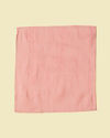 alt message - Manyavar Men Classic Rani Pink Self-textured Pocket Square image number 1