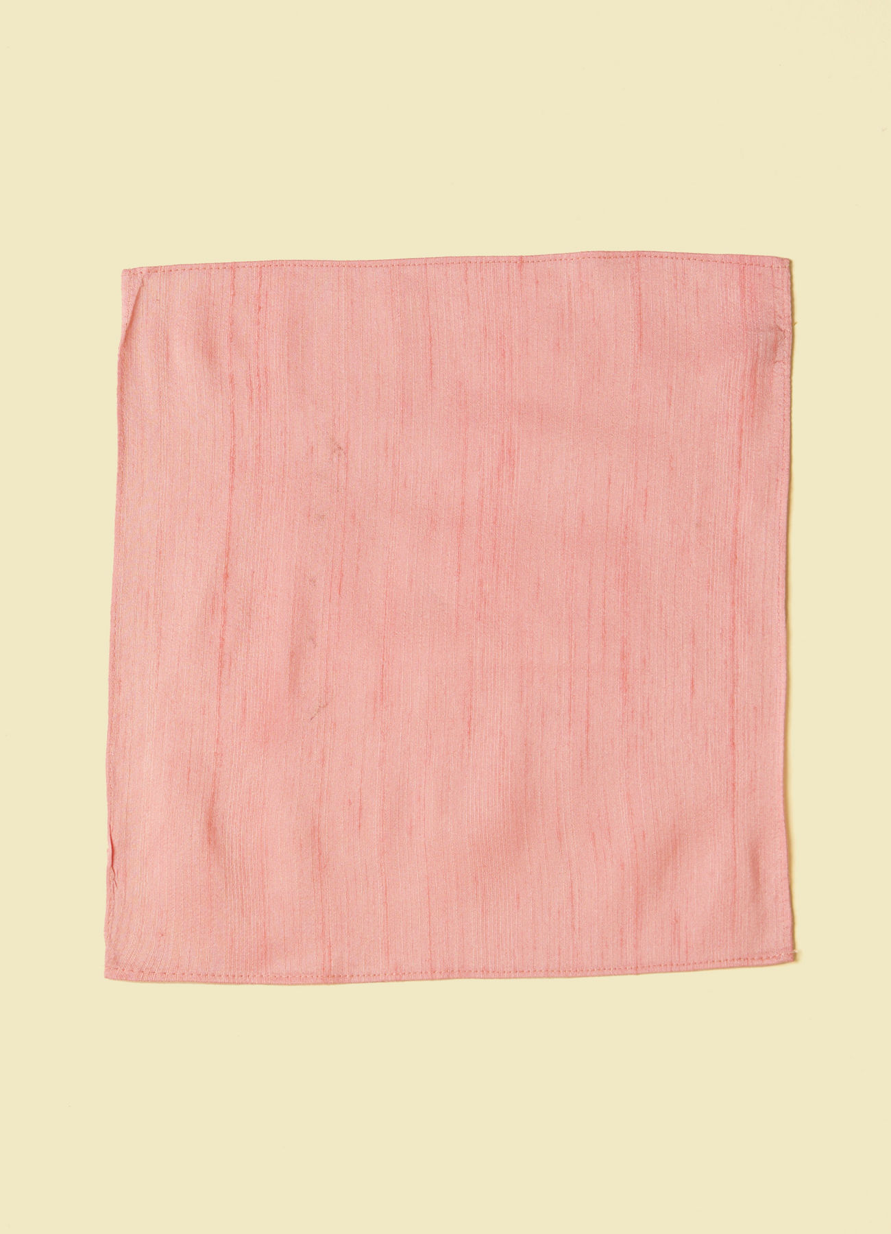 Manyavar Men Classic Rani Pink Self textured Pocket Square