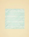 Manyavar Men Vibrant Blue Ribbon Printed Pocket Square