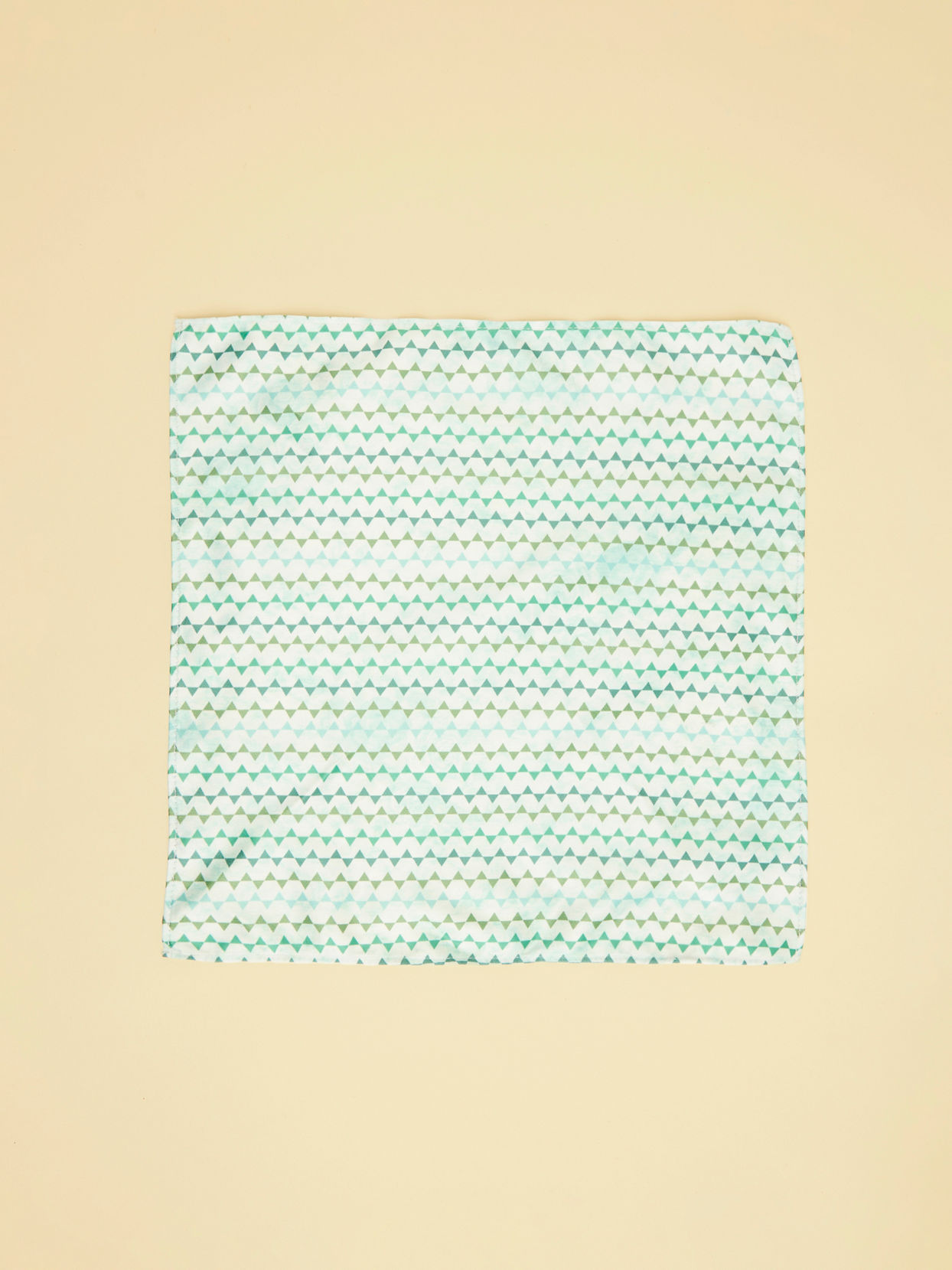 Manyavar Men Vibrant Blue Ribbon Printed Pocket Square