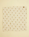 Manyavar Men Warm White Floral Embroidered Pocket Square