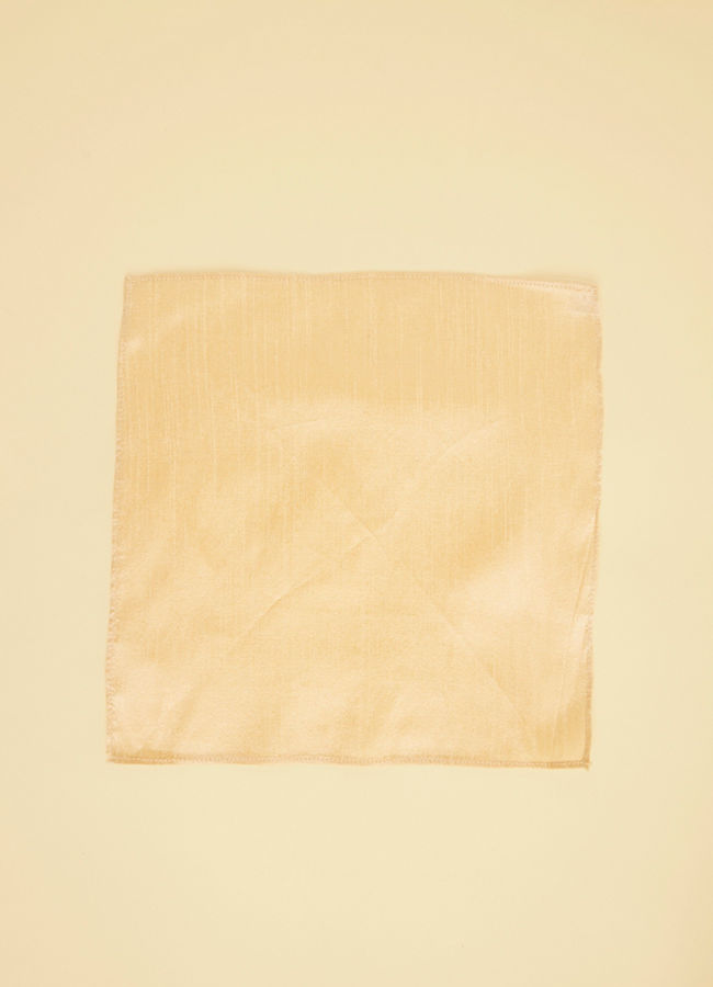 Sand Beige Textured Pocket Square image number 1