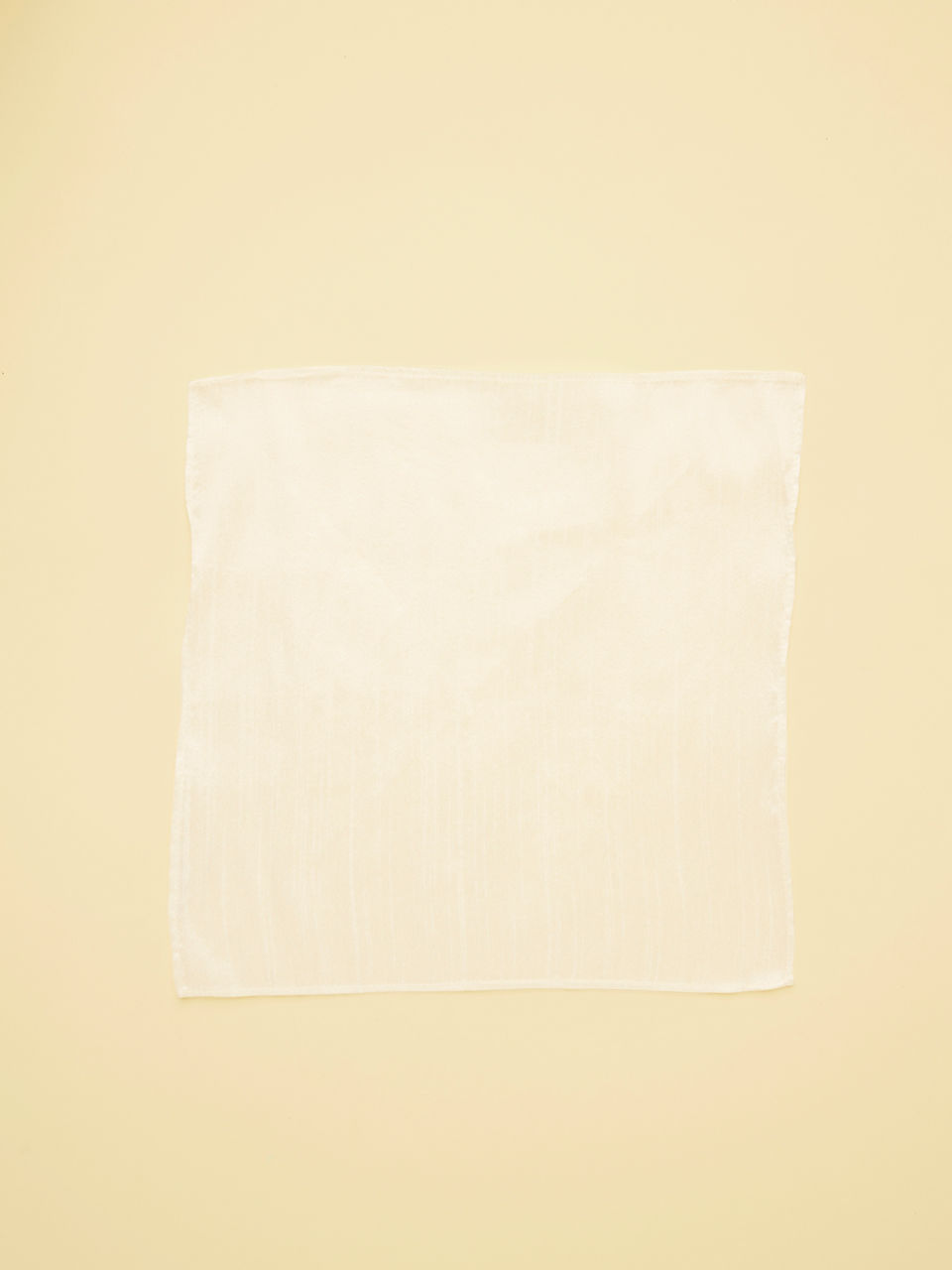 Manyavar Men Ivory White Textured Pocket Square