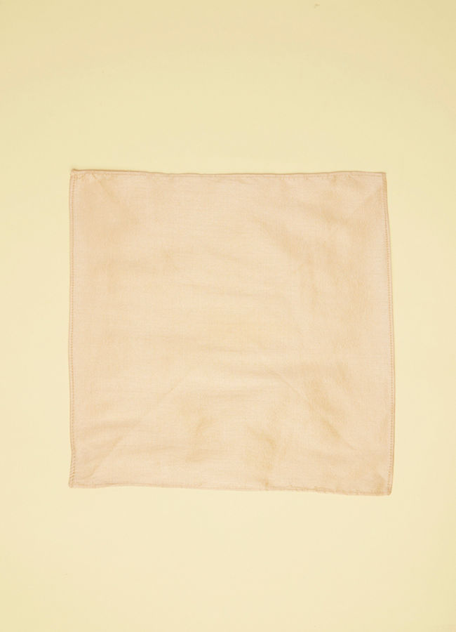 Manyavar Men Buttercream Textured Pocket Square