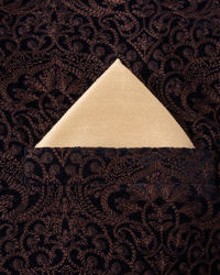 Manyavar Men Classic Beige Pocket Square