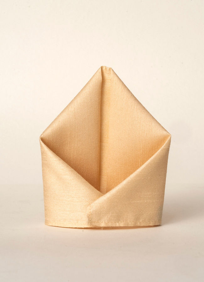 Manyavar Men Classic Beige Pocket Square