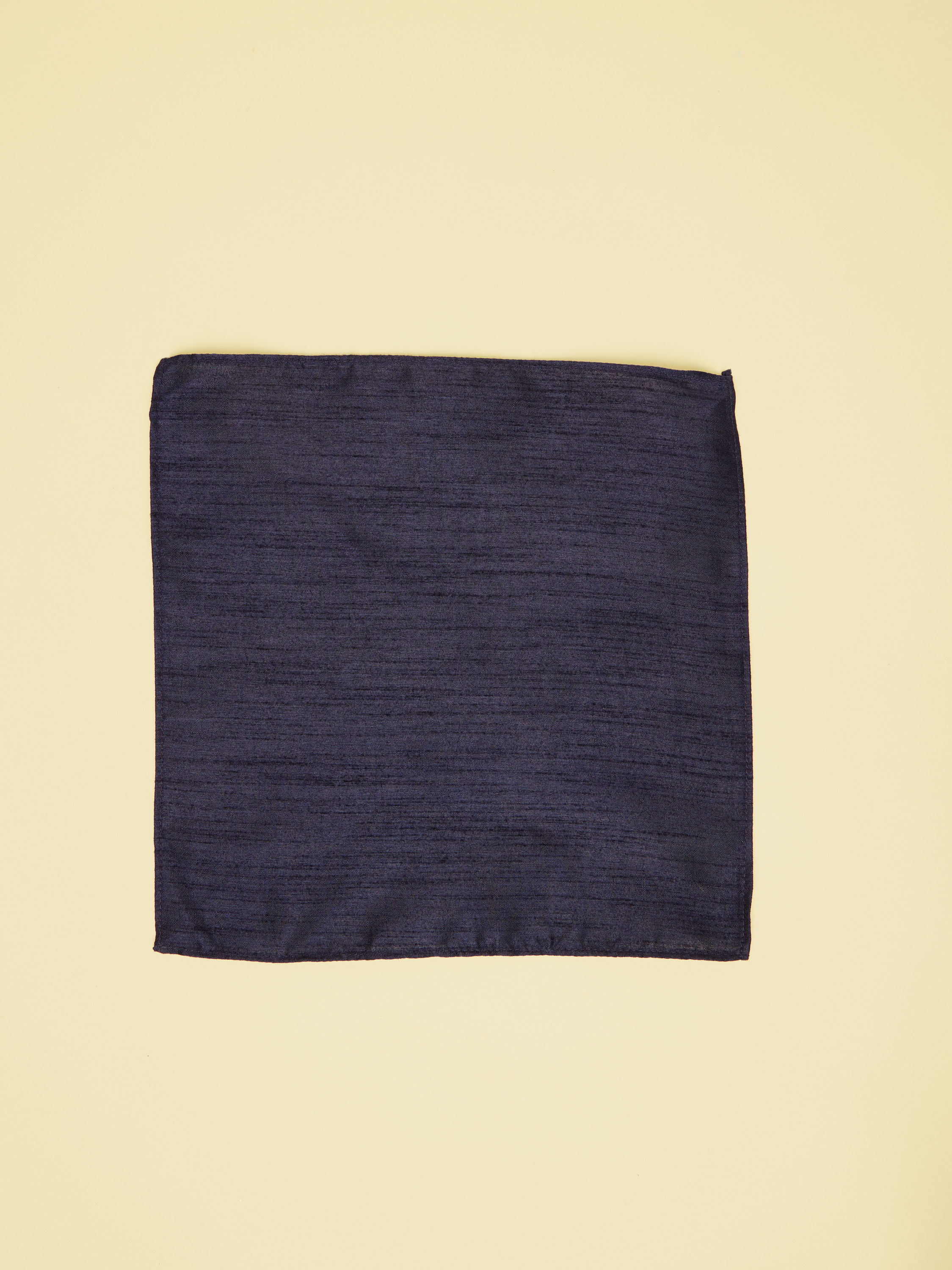 Manyavar Men Midnight Blue Textured Pocket Square