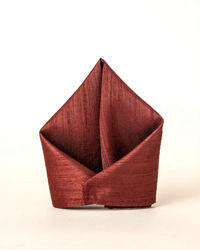 Manyavar Men Maroon Majesty Pocket Square