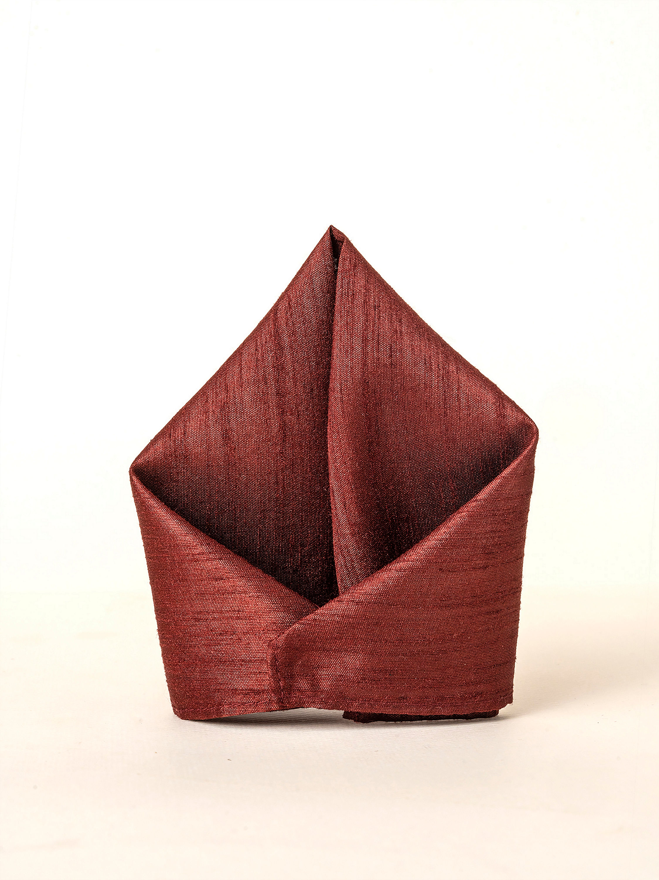 Manyavar Men Maroon Majesty Pocket Square