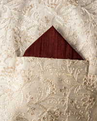 Manyavar Men Maroon Majesty Pocket Square