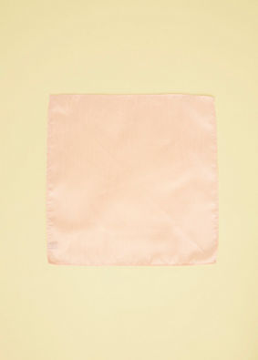 Peach Pink Textured Pocket Square image number 1