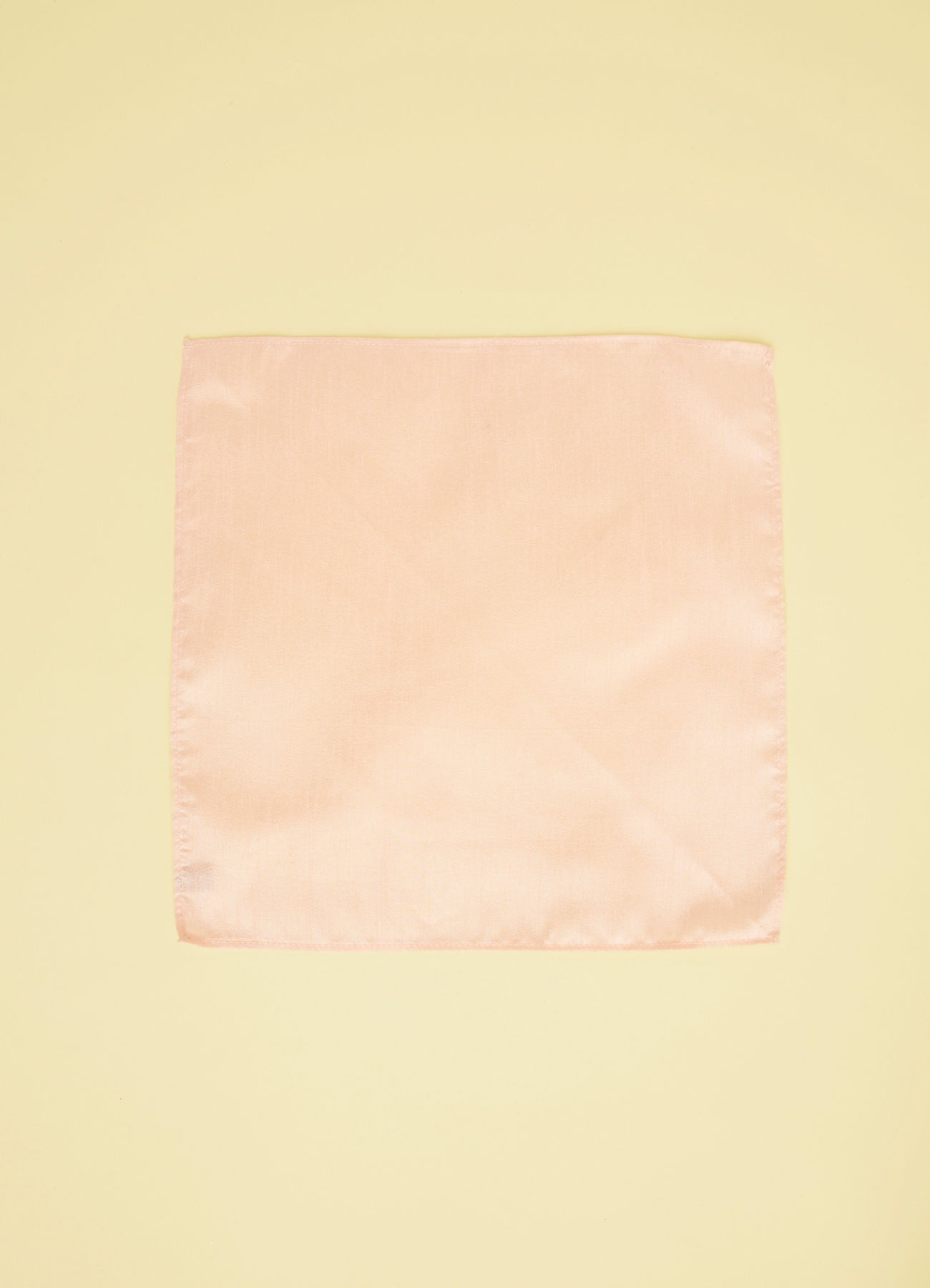 Manyavar Men Peach Pink Textured Pocket Square