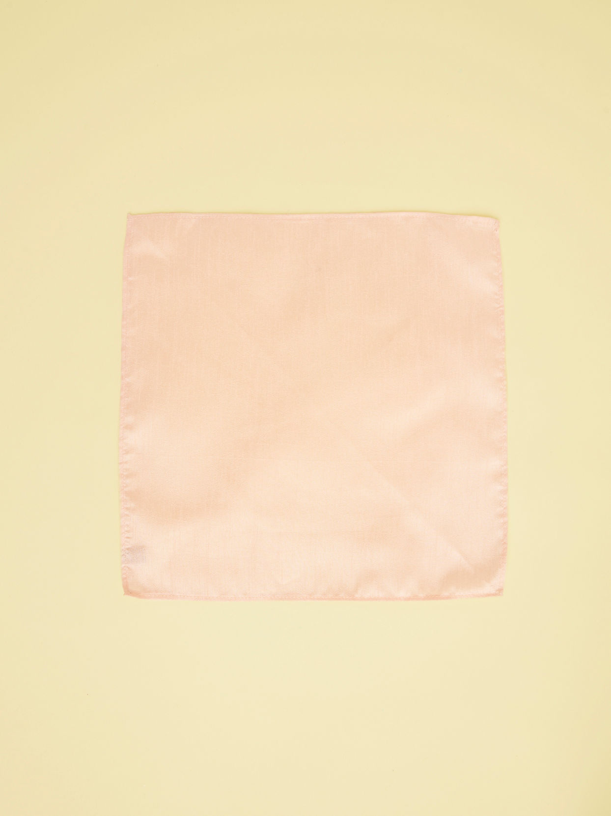 Manyavar Men Peach Pink Textured Pocket Square