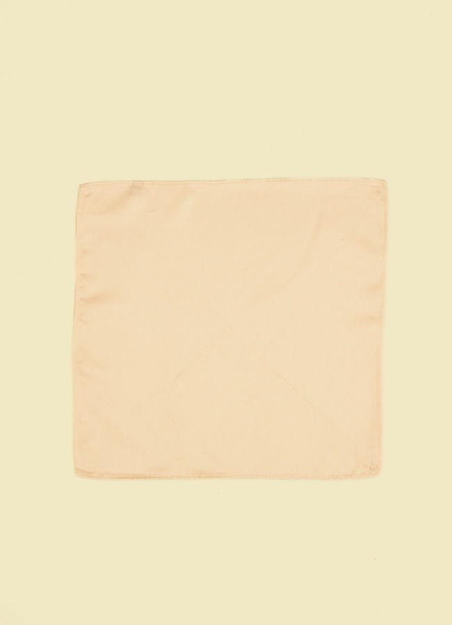 Manyavar Men Cream Satin Grace Pocket Square