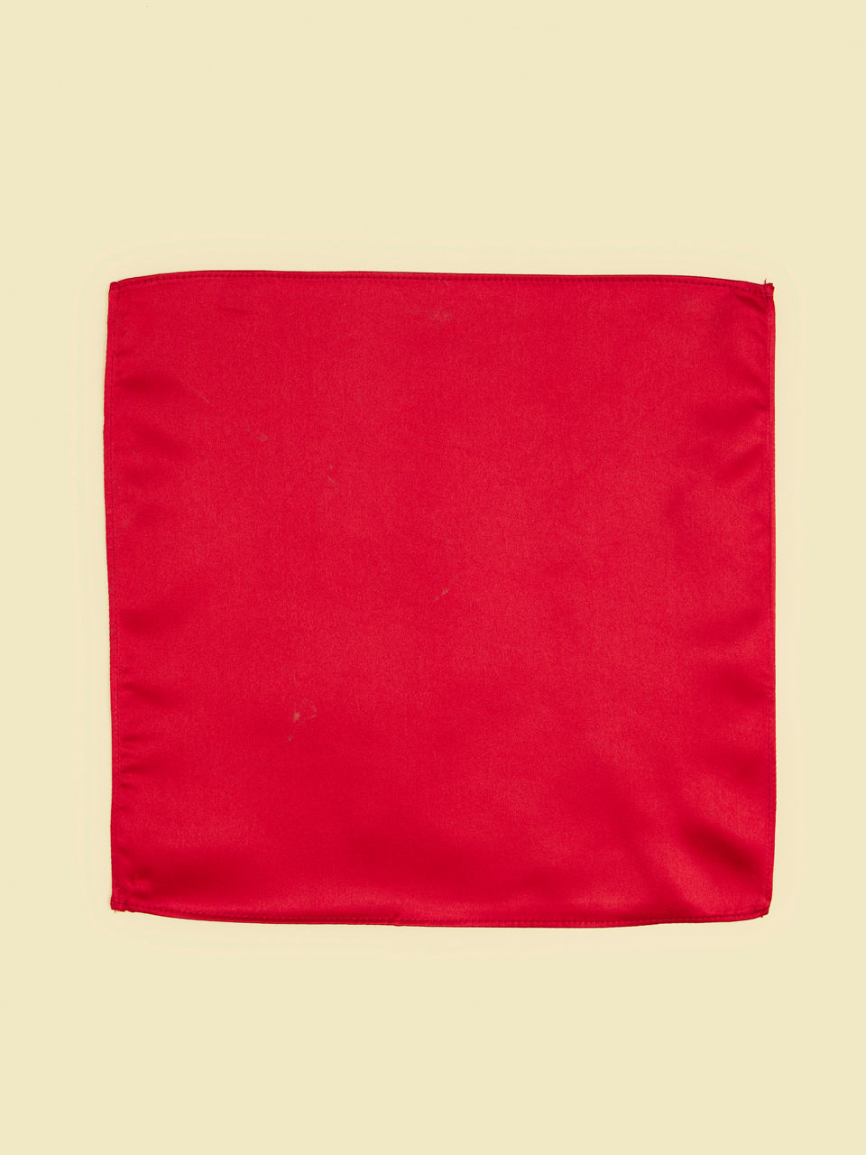 Manyavar Men Regal Red Satin Pocket Square