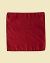 Manyavar Men Classic Red Satin Pocket Square