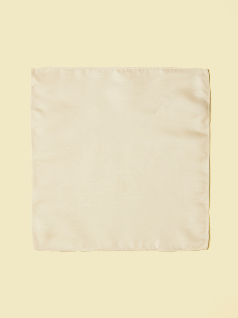 Manyavar Men Warm White Satin Pocket Square