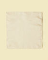 alt message - Manyavar Men Warm White Satin Pocket Square image number 1