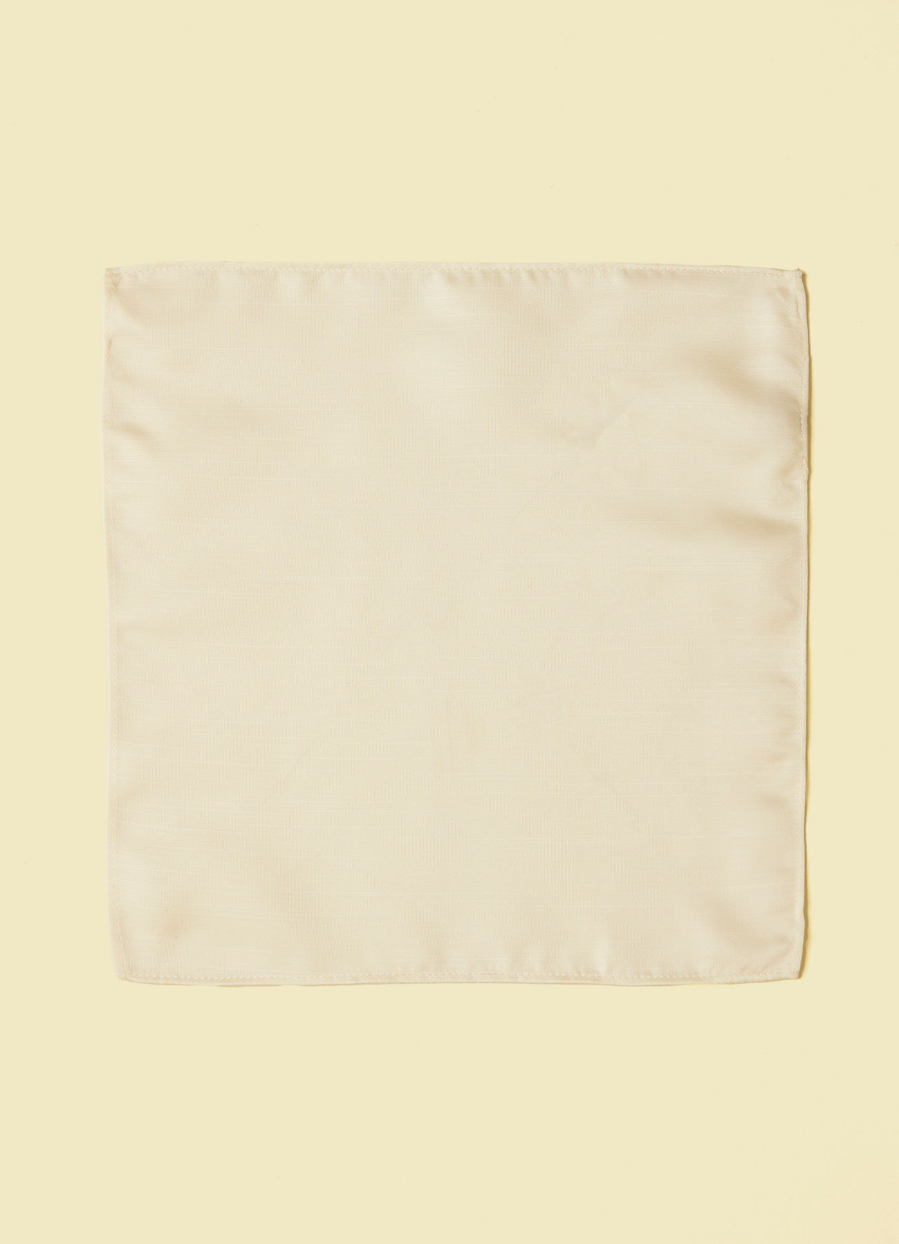 Manyavar Men Warm White Satin Pocket Square