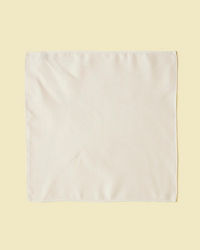 Manyavar Men White Satin Pocket Square