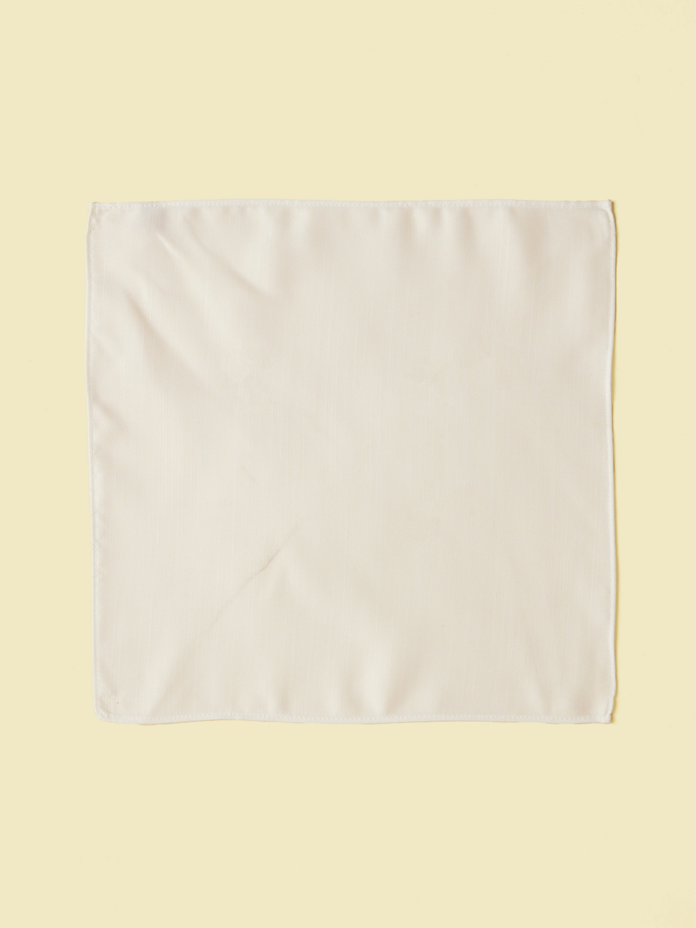 Manyavar Men White Satin Pocket Square