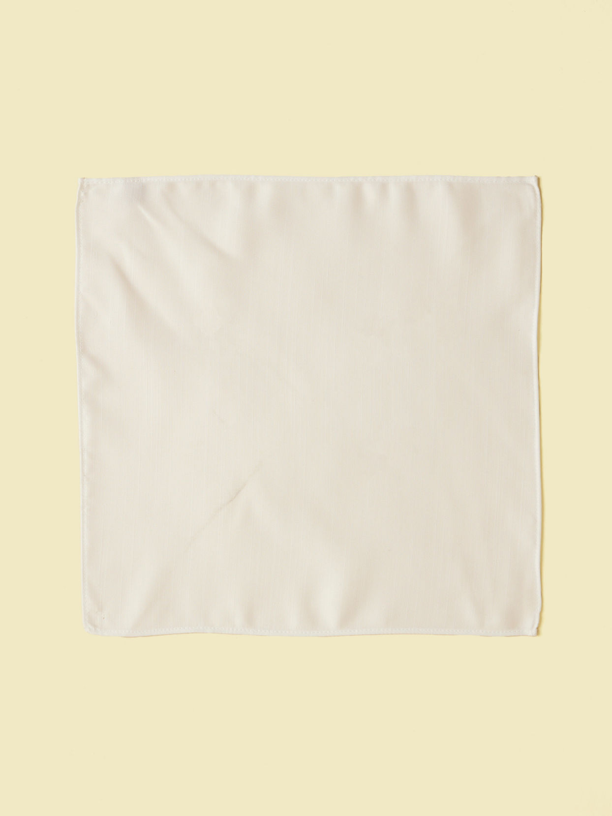 alt message - Manyavar Men White Satin Pocket Square image number 1