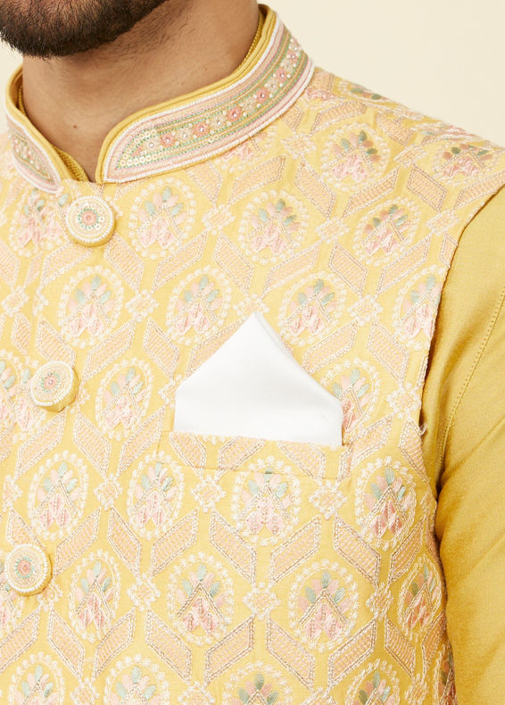 Yellow Enchantment Pocket Square Yellow Enchantment Pocket Square