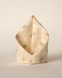 Manyavar Men Elegant Cream Pocket Square