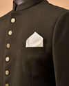 Manyavar Men Cream Blended Viscose Pocket Square