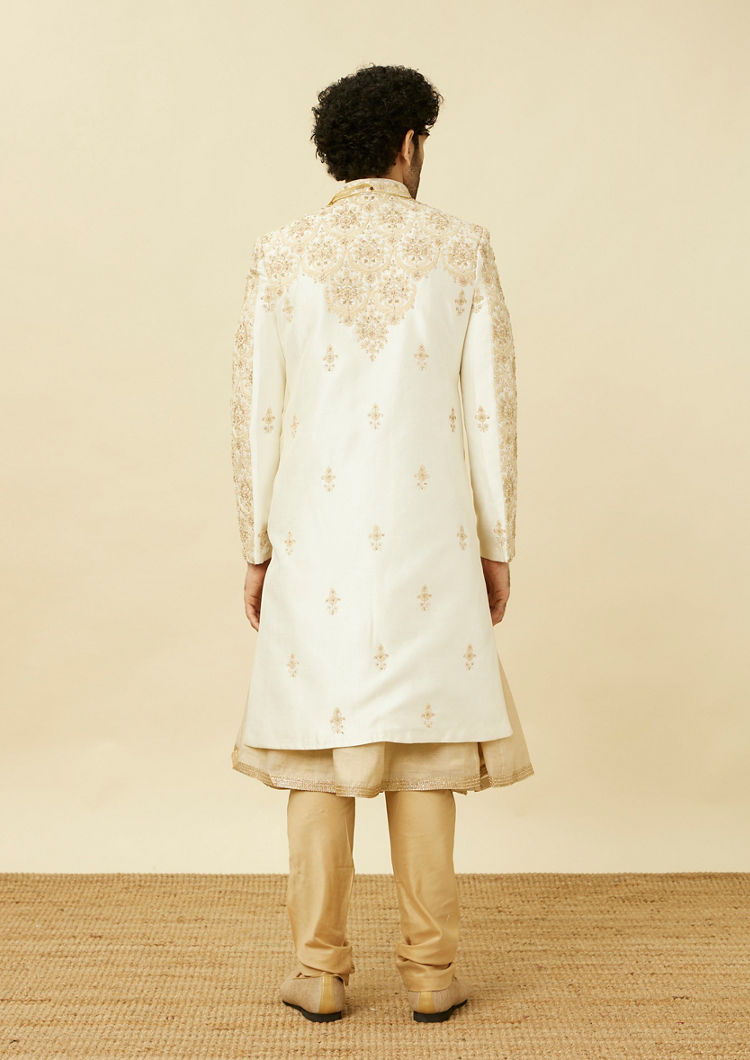 Twamev Men Royal Beige Sherwani Affair