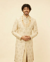 Twamev Men Regal Beige Sherwani