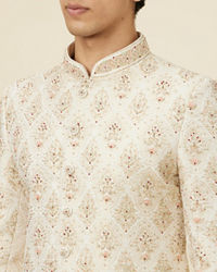 Twamev Men Timeless Beige Sherwani