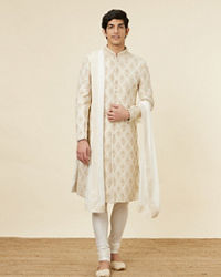 Twamev Men Timeless Beige Sherwani