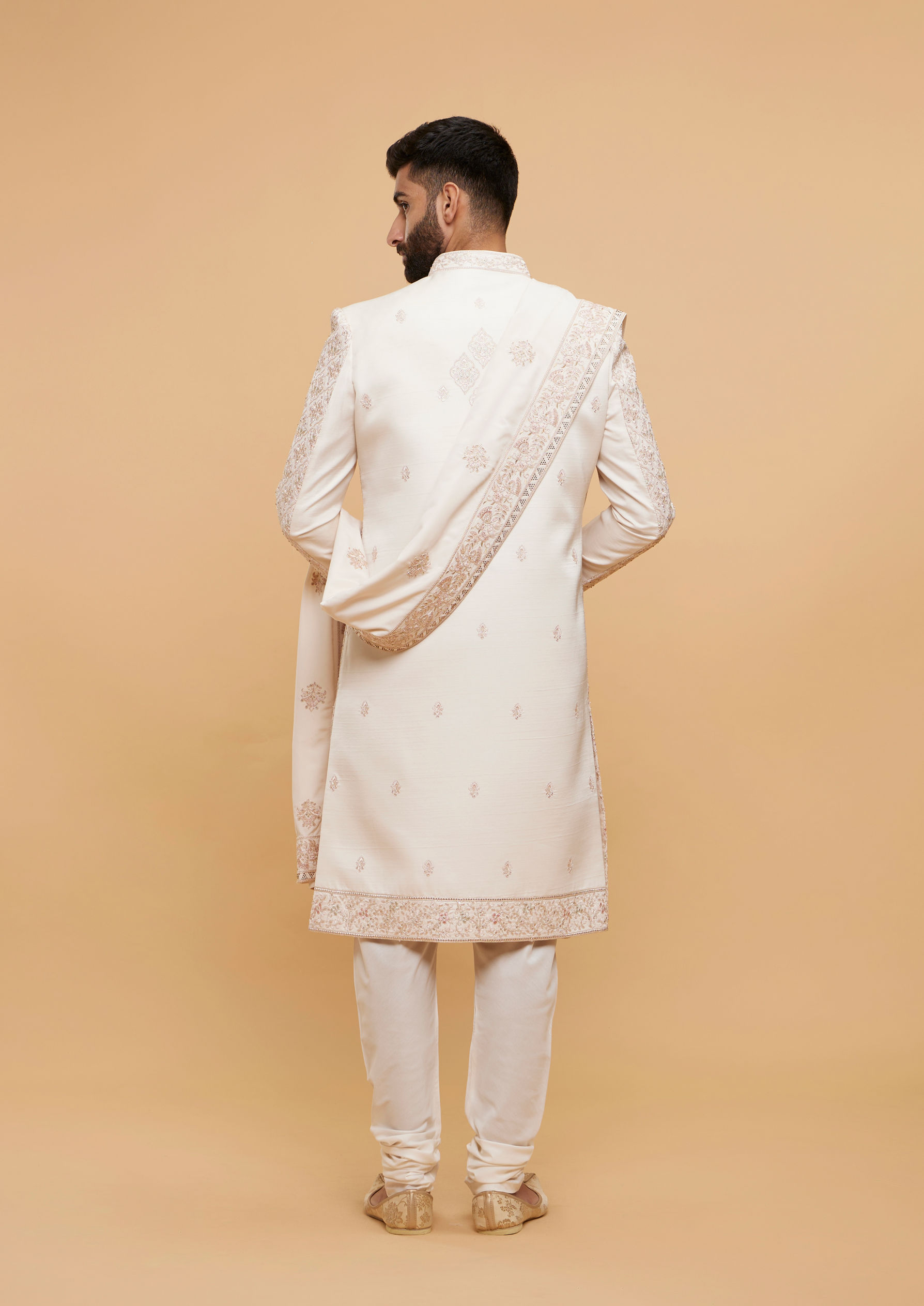 Twamev Men Pink Radiance Sherwani