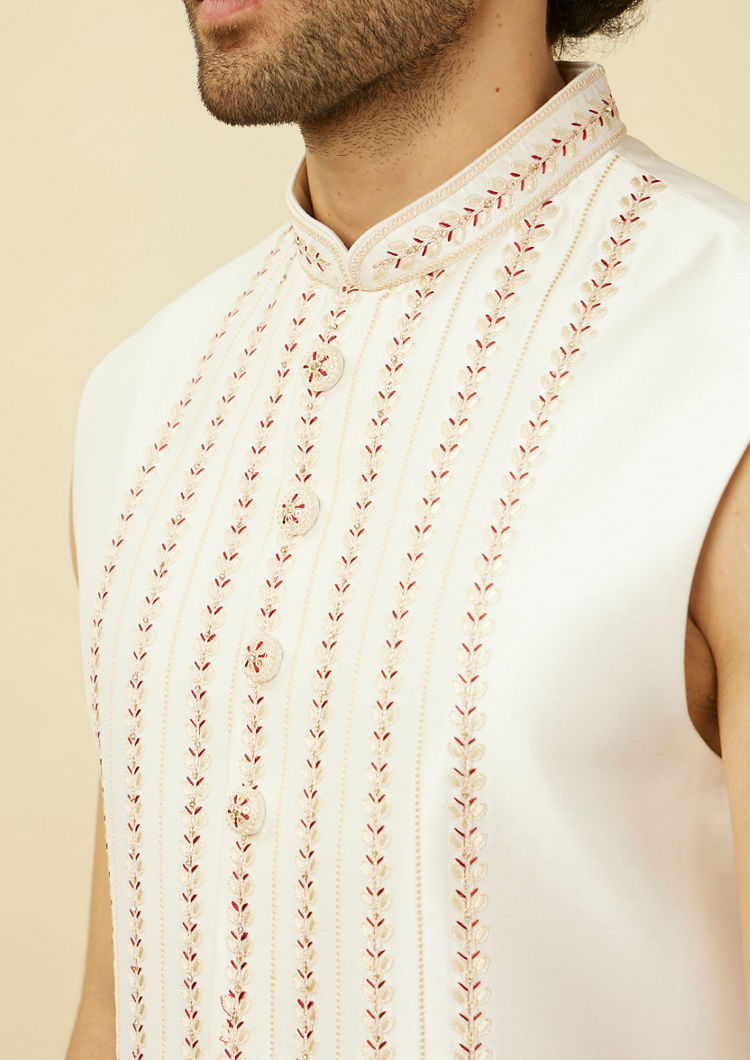 Twamev Men Luxe White Sherwani